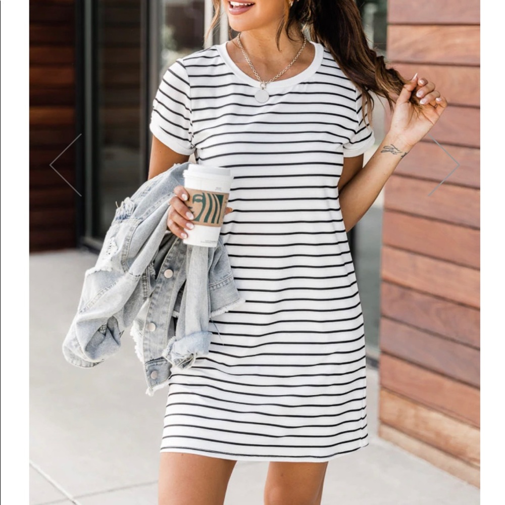 Pink Lily T-Shirt Dress